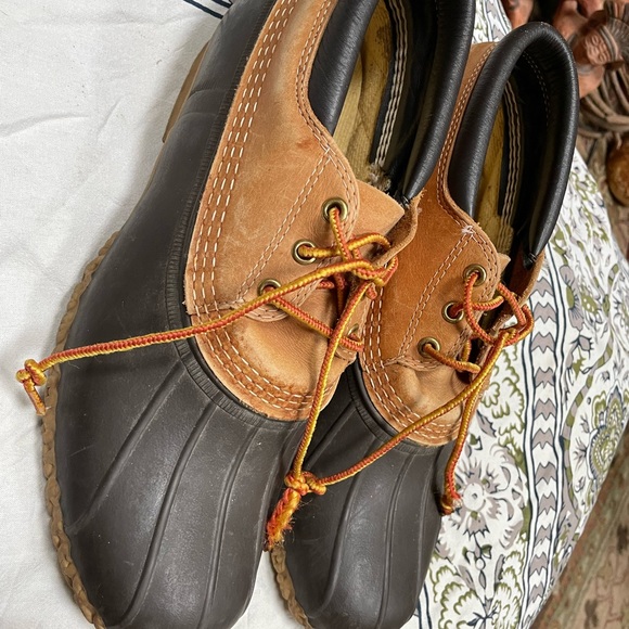 Ll bean boots leather mens 10 rain shoes duck - Picture 3 of 8